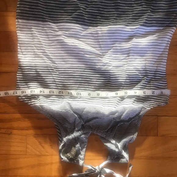 Tommy Bahama Linen Stripe Maxi Dress Tie Waist - Picture 7 of 9